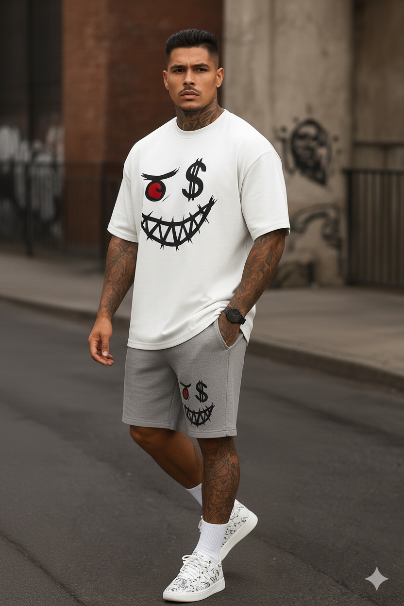 CONJUNTO OVERSIZE SMILE MONEY