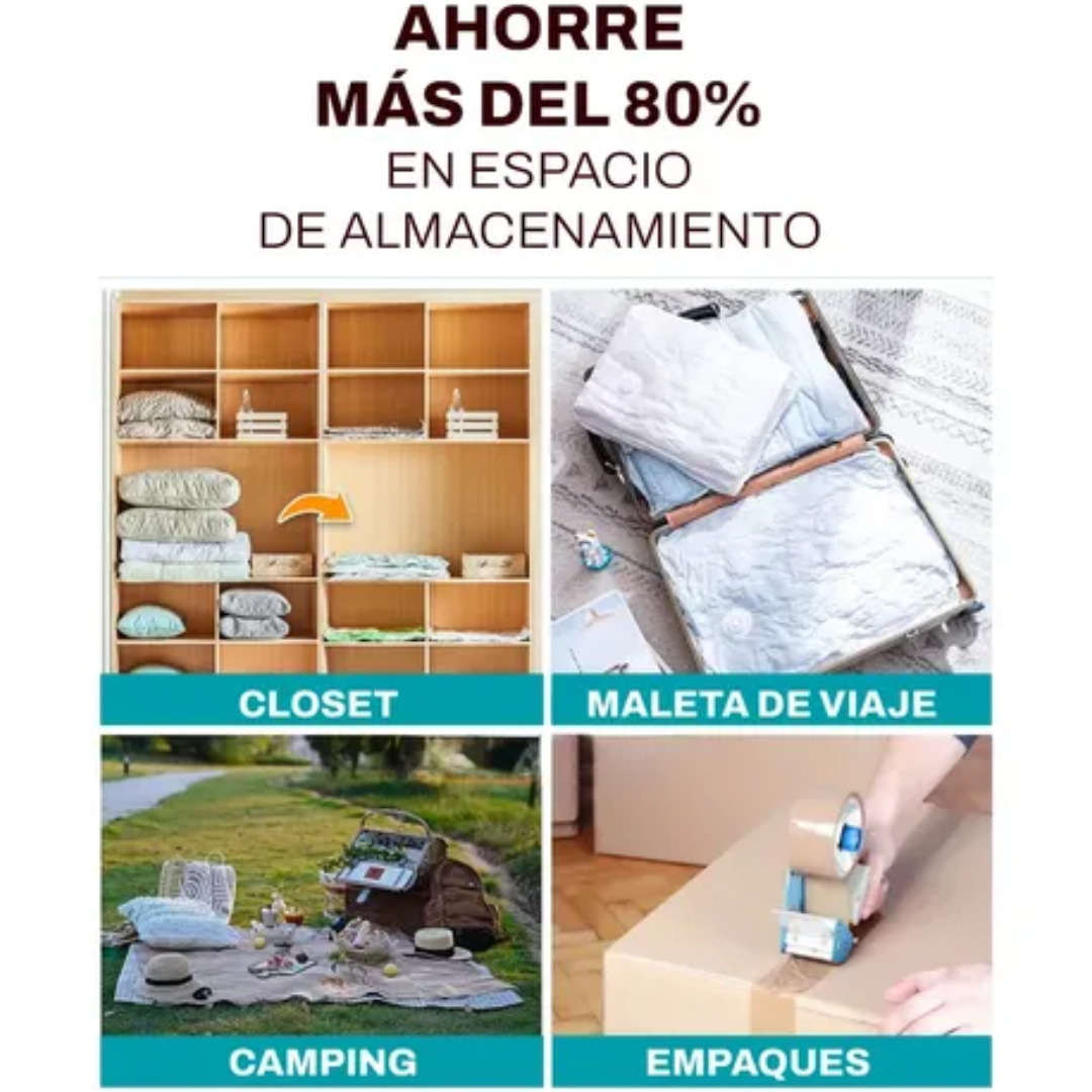 BOLSAS DE EMPAQUE AL VACÍO 70X50 CM PACK X5 ALTA RESISTENCIA