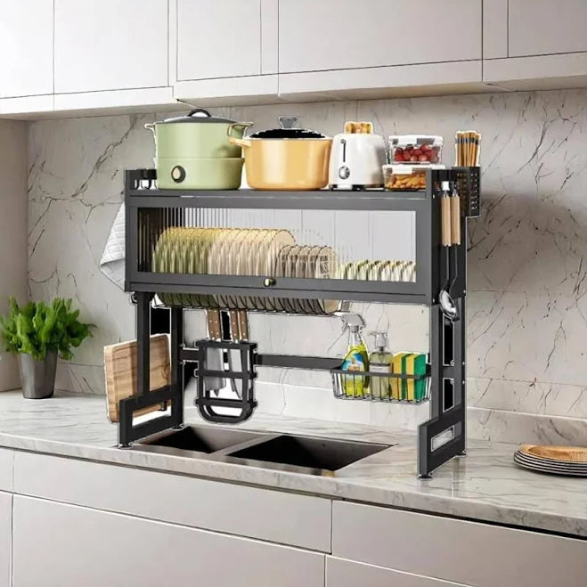 ESCURRIDOR DE PLATOS CON ALMACENAMIENTO