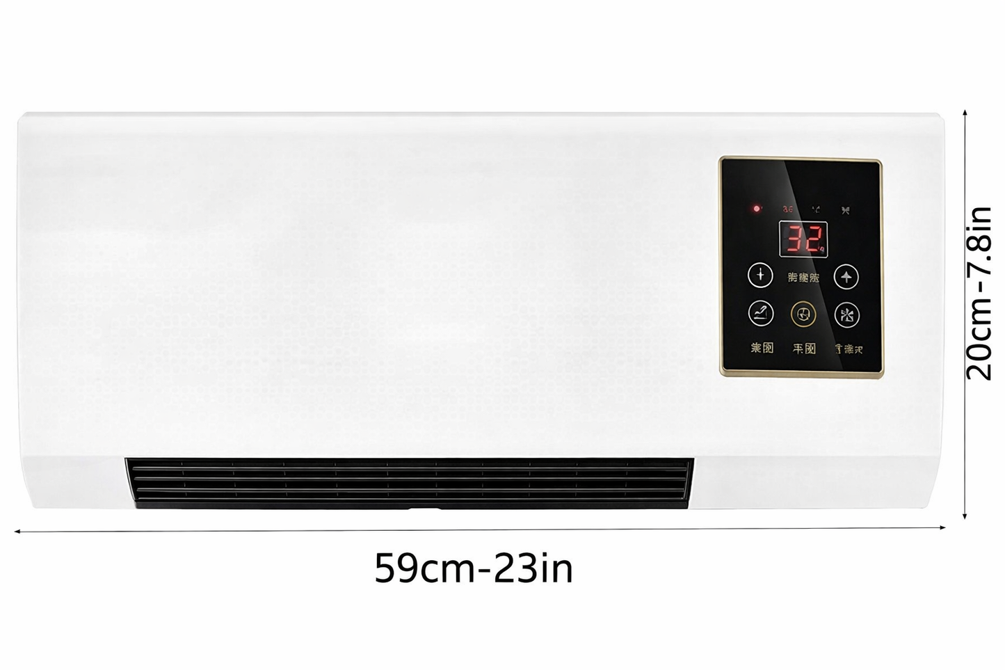 AIRE ACONDICIONADO FRÍO CALOR 2 EN 1 DE PARED CON CONTROL REMOTO