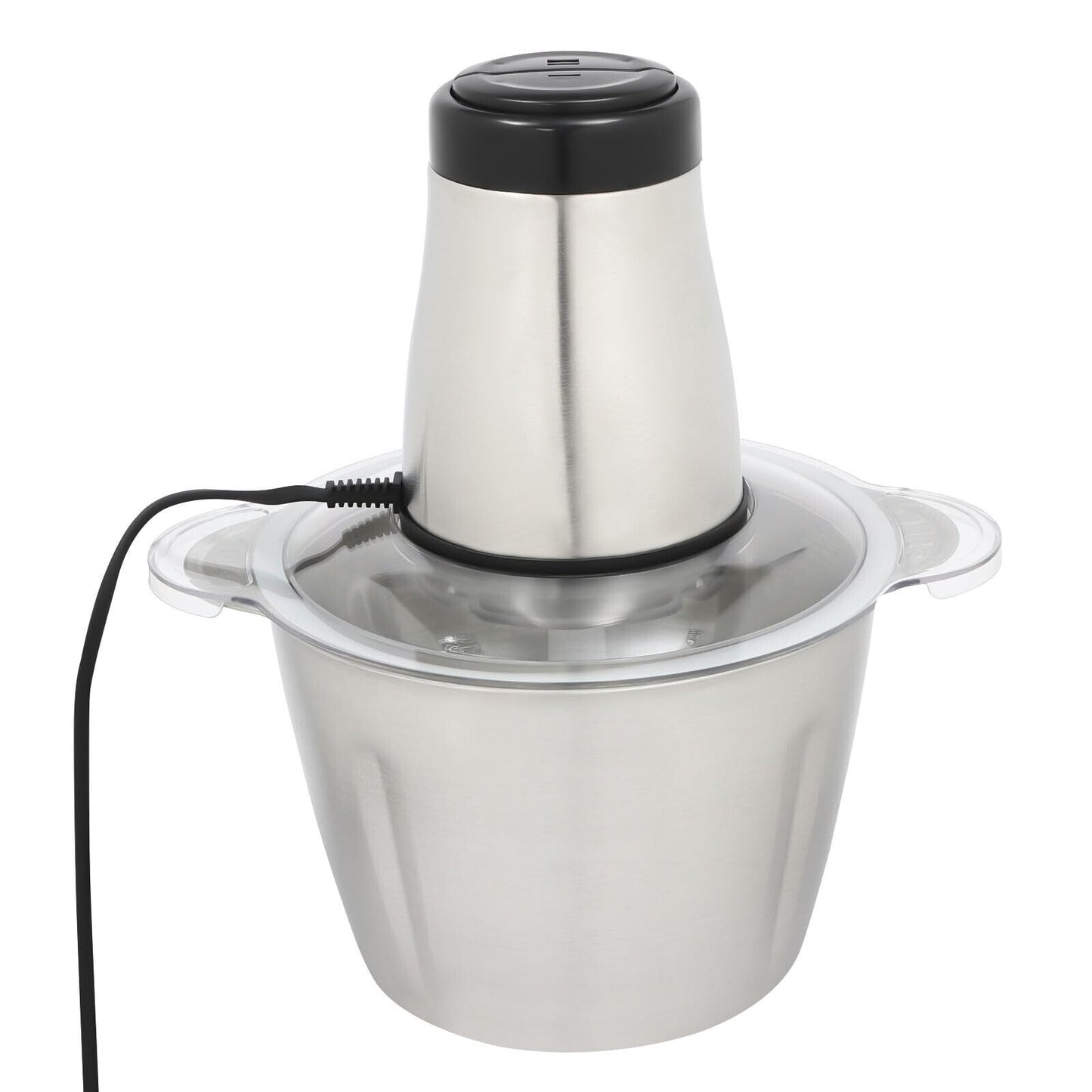 PROCESADOR PICADOR DE ALIMENTOS ELÉCTRICO 2L EN ACERO INOXIDABLE MULTIFUNCIONAL