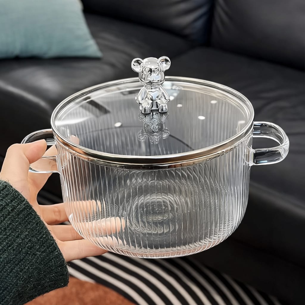 OLLA DE VIDRIO MODELO OSO