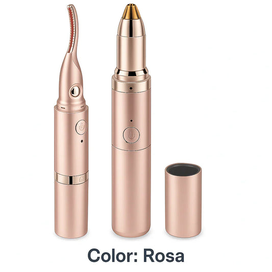 ENCRESPA PESTAÑAS ELÉCTRICO RECARGABLE + DEPILADOR DE CEJAS